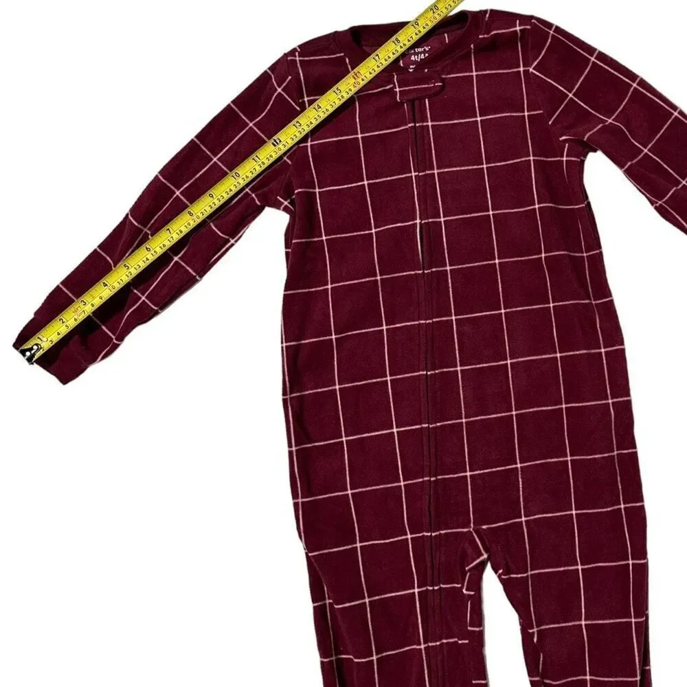 Carter’s Unisex/ Boys Footie Pajamas Size 4T